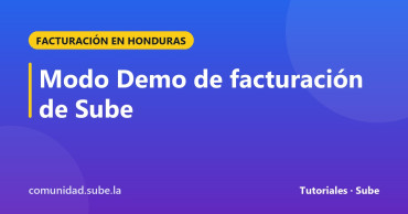 Tarjeta del tutorial: Modo Demo de facturación de Sube