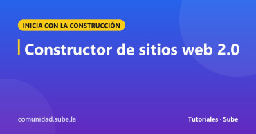 Tarjeta del tutorial: Constructor de sitios web 2.0